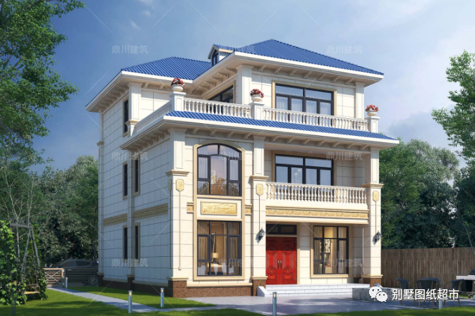 7套三层农村别墅图纸,面宽10米左右,漂亮实惠户型,人见人爱