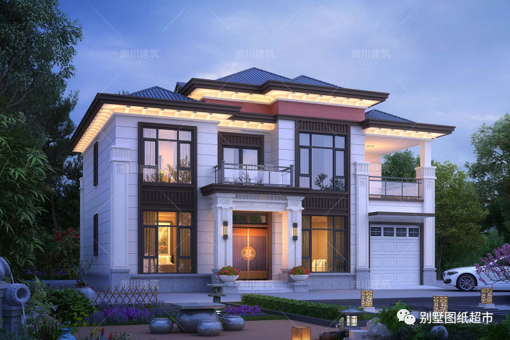 13套新中式二层别墅传统美结合现代化设计清贵典雅美墅如画