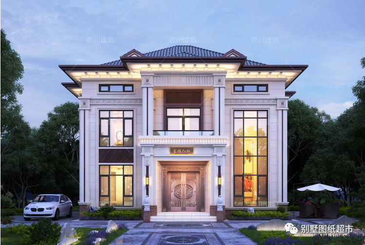 13套新中式二层别墅传统美结合现代化设计清贵典雅美墅如画