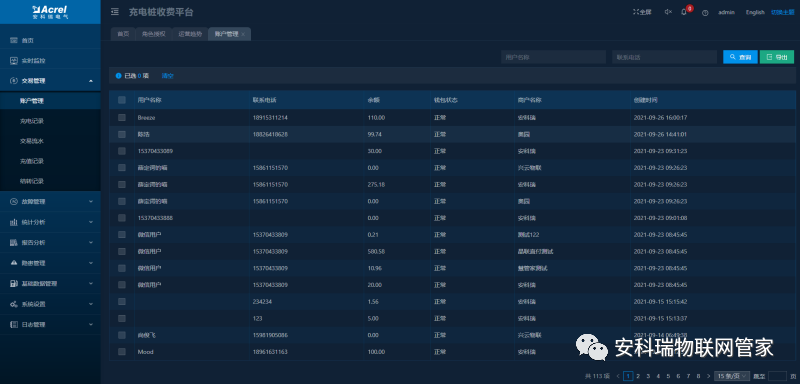 電瓶車充電樁收費(fèi)云平臺(tái)