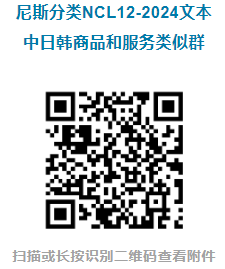 尼斯分类2024文本中日韩商品和服务类似群