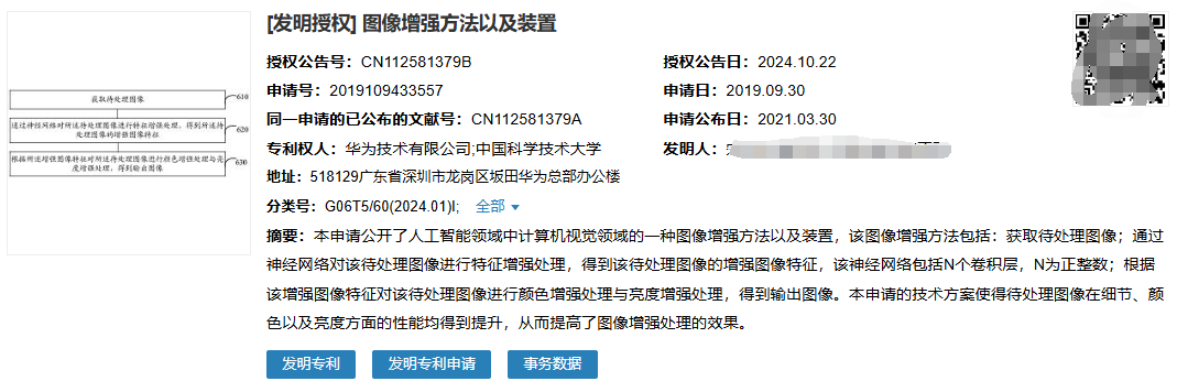 最新公开|华为人工智能领域3项专利获授权！