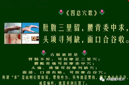 古法经络|四总穴歌：小穴位，大学问！善用这4个穴位，你就是名