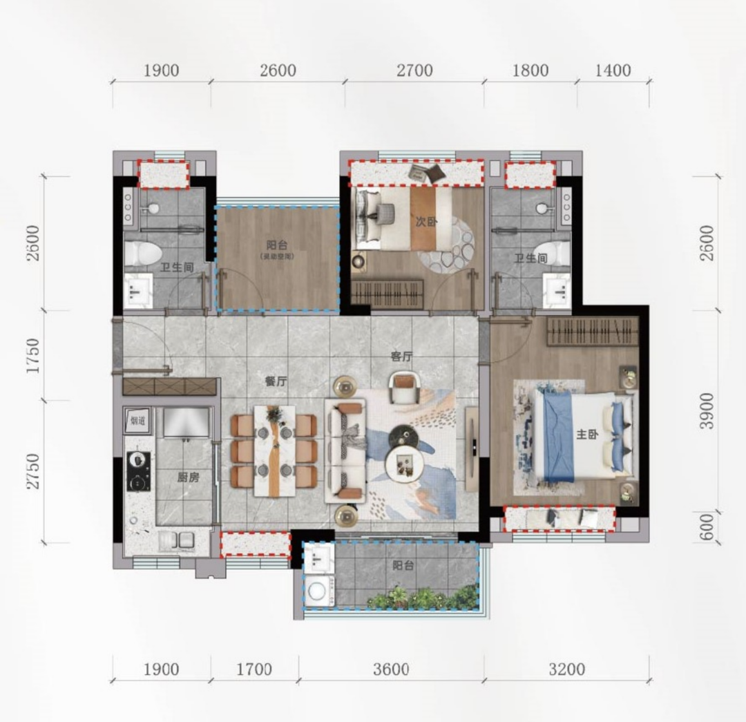 中奥方直明日公元女神节福利，推出多套特价房源！