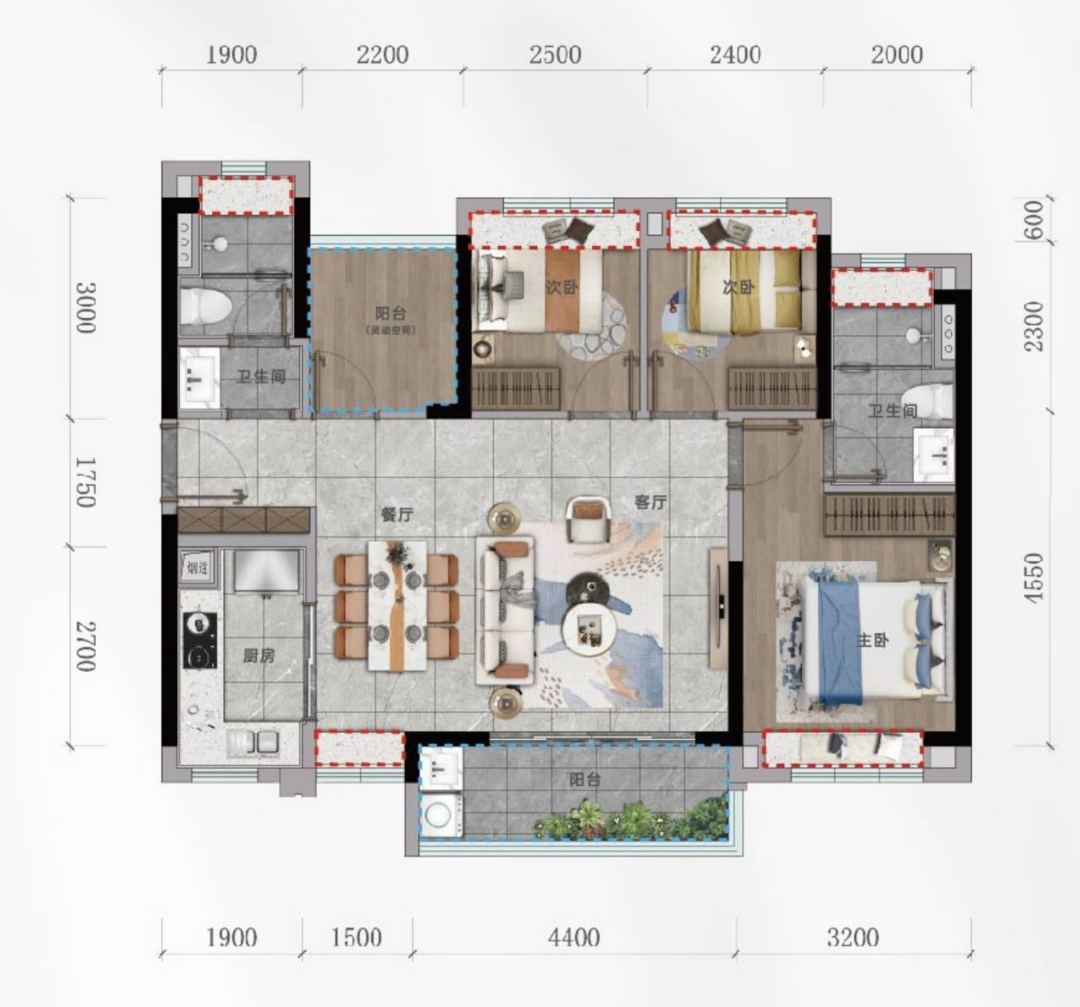 中奥方直明日公元女神节福利，推出多套特价房源！