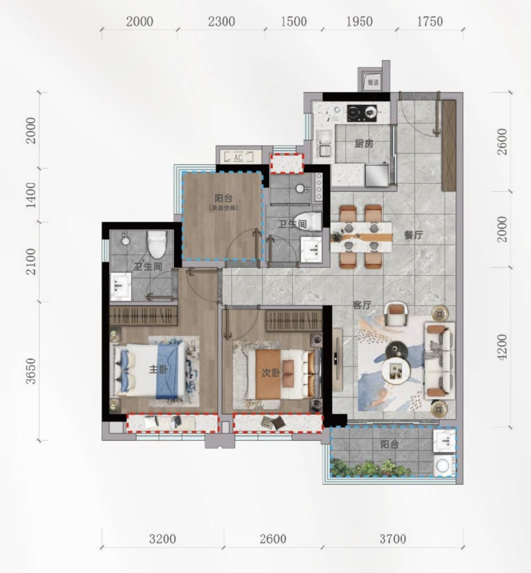 中奥方直明日公元女神节福利，推出多套特价房源！