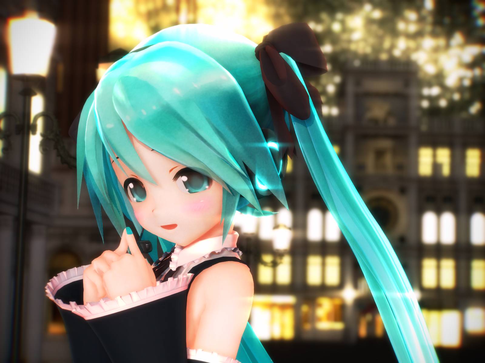 初音未来mmd原画这个二次元的妹子真的好萌