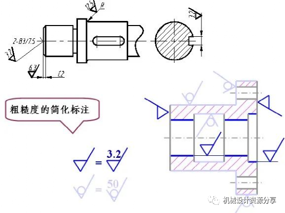 零件图的技术要求及标注的图21