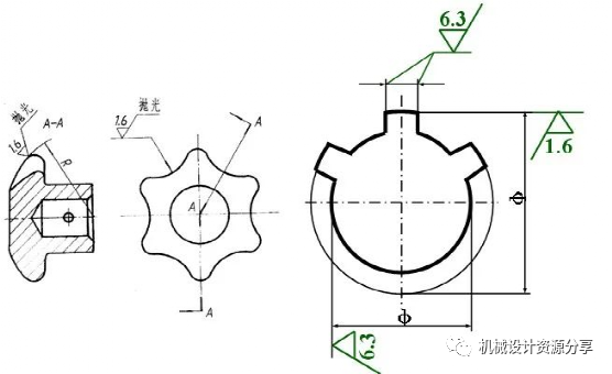 零件图的技术要求及标注的图19