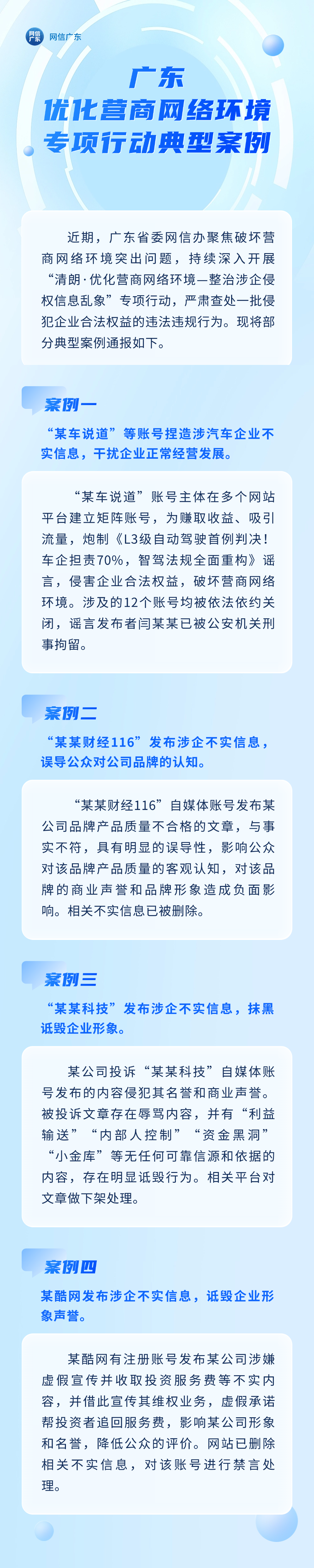 廣東優(yōu)化營商網(wǎng)絡(luò)環(huán)境專項行動典型案例