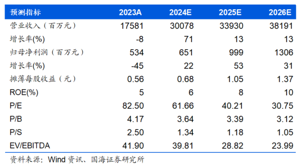 2024年06月23日 软通动力股票