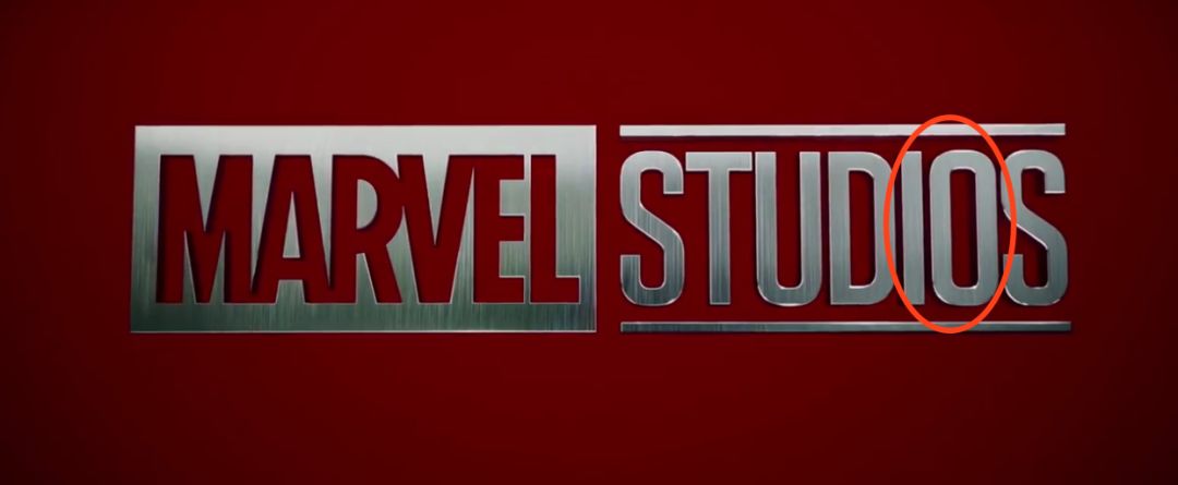 漫威特地将logo——marvel studio的i和o标红,io,寓意漫威宇宙10周年.