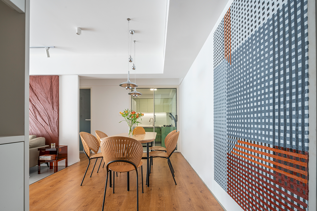 100㎡治愈又有活力的小家，下沉式玄关、客厅，好处多多！