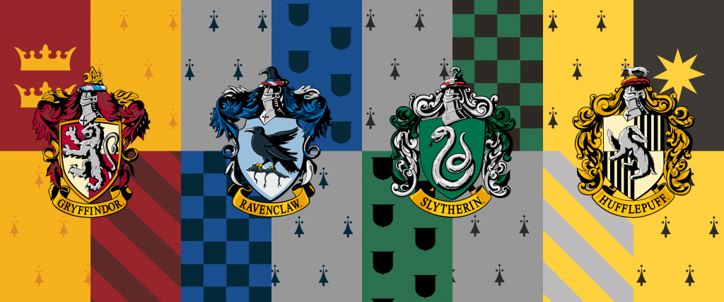 最后,我被分到了代表着智慧的"鹰院"拉文克劳,院旗蓝色的主调和黑色的