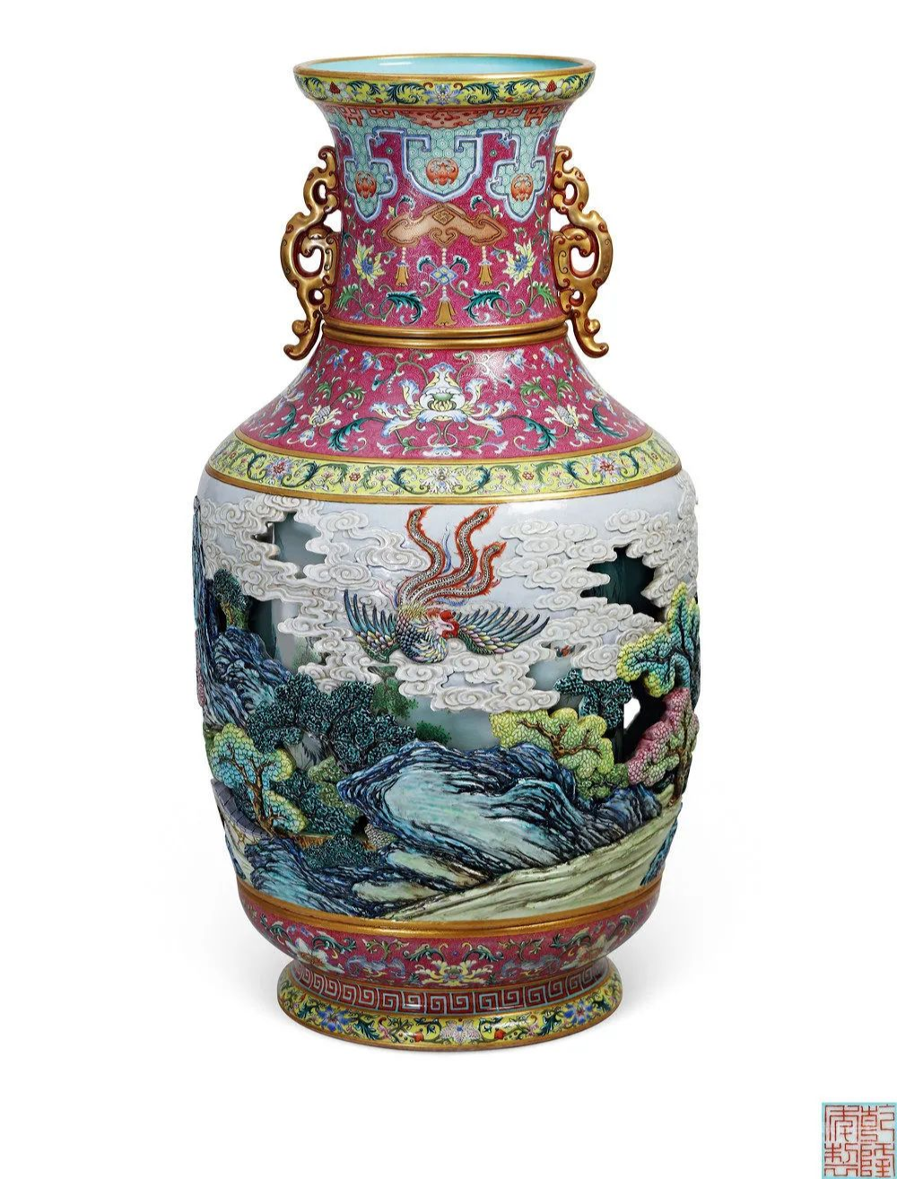 中国美術北京彫漆花瓶花瓶- wobblecnc.com wobblecnc.com