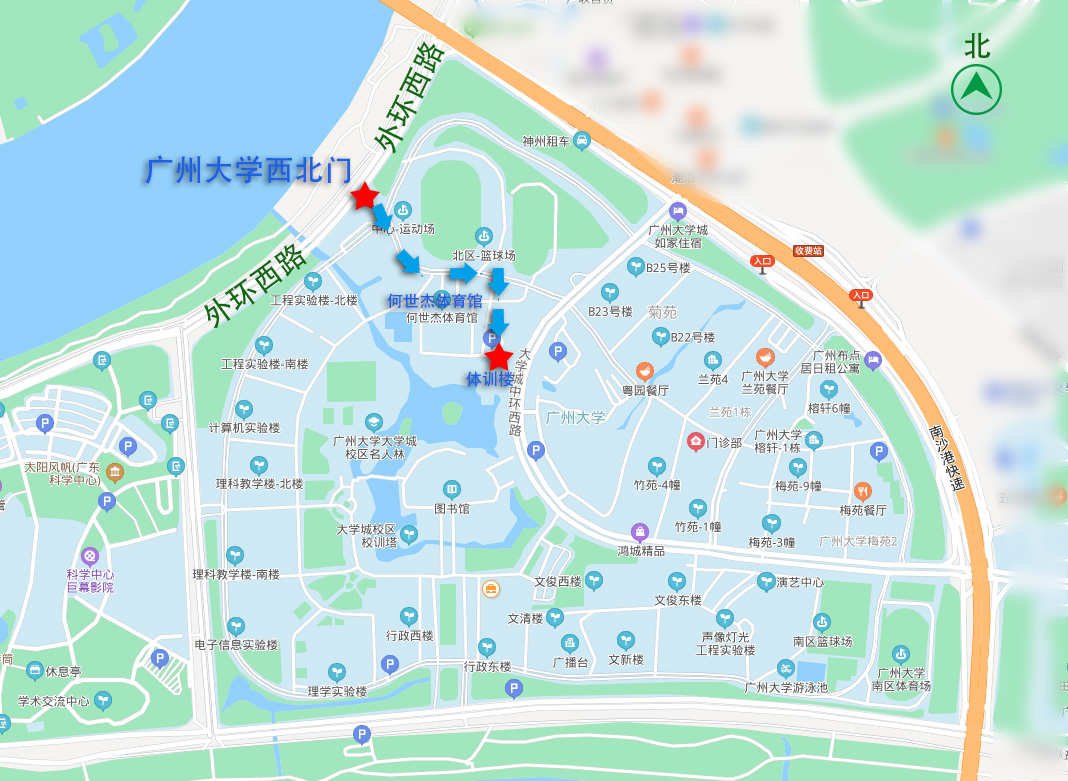 广州大学城 平面图图片