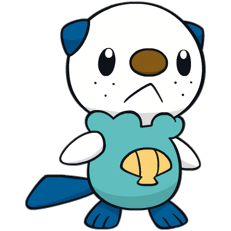 水水獭首次出现在精灵宝可梦黑白.