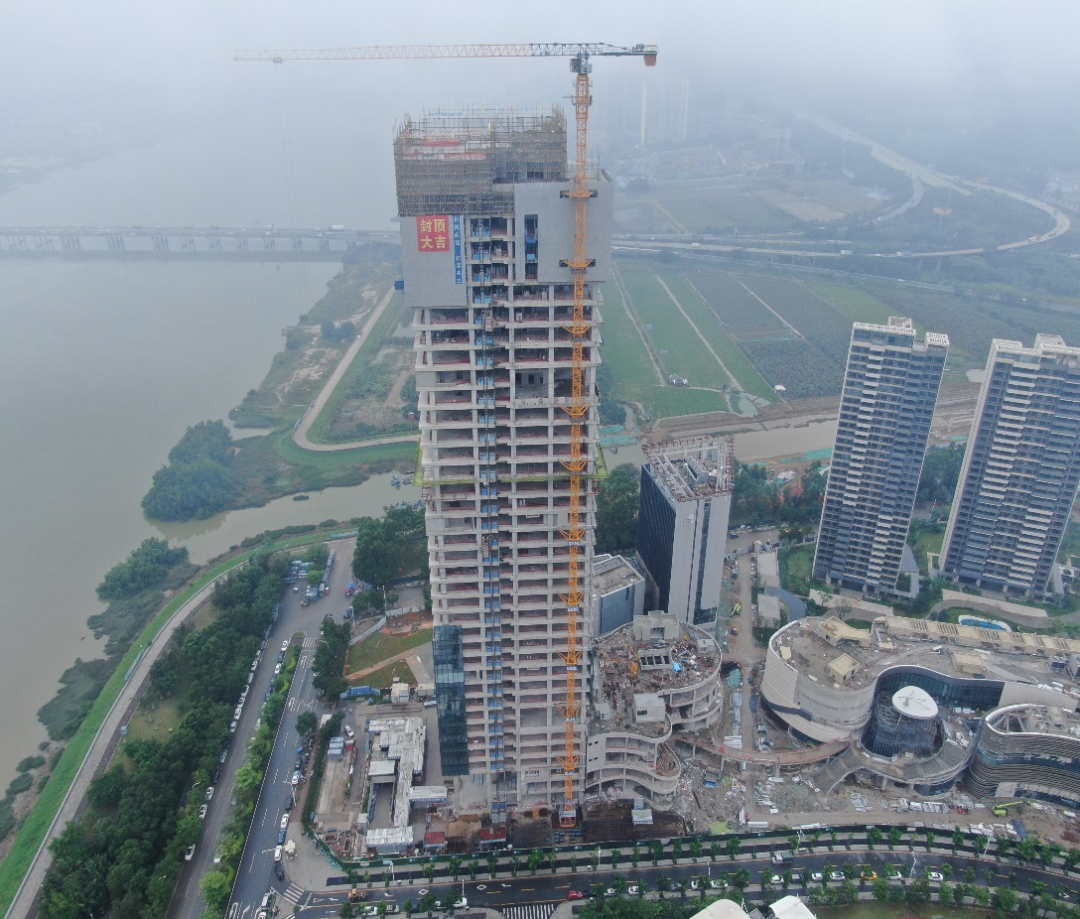180米！南沙这个超高层写字楼已完成封顶！
