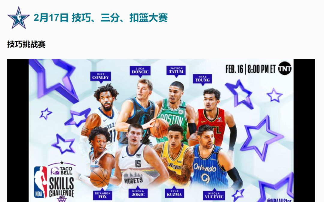 【NBA周末】全明星賽最全賽程、陣容及觀戰指南 運動 第6張