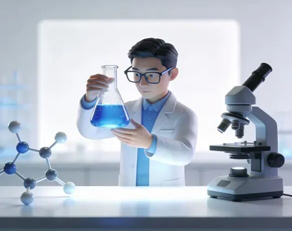 科研人員正在進行實驗的場景