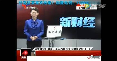 山东临沂电视台财经频道对安化华莱健黑茶独家报道