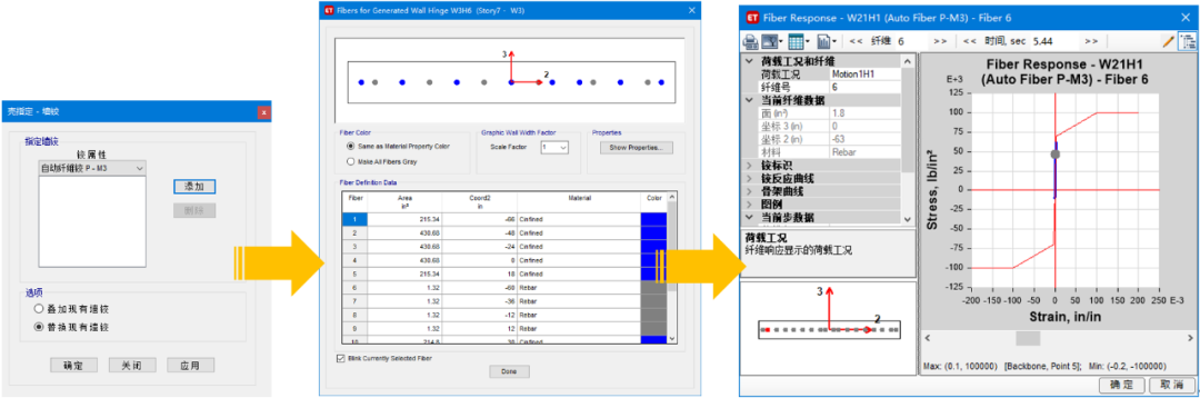 【JY】ETABS中剪力墙的弹塑性行为模拟和评价的图4