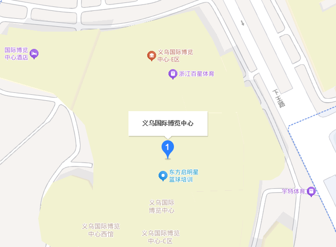 义乌工博会展馆地图