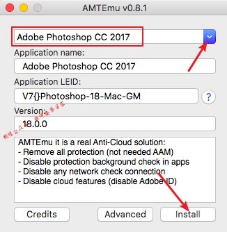 Mac PS CC2017软件安装教程