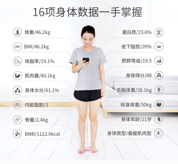 乐福新款二合一体脂秤上市 企业官网
