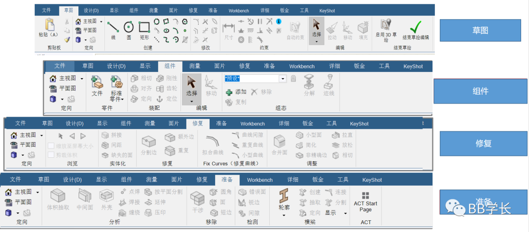 SpaceClaim|01基本界面的图4