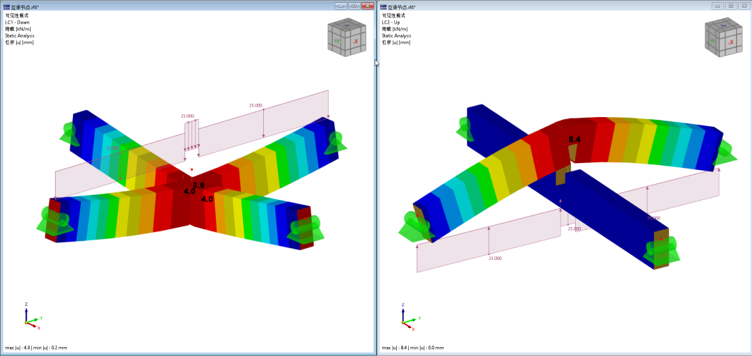 【知识库】互承式木节点模拟方法的图3