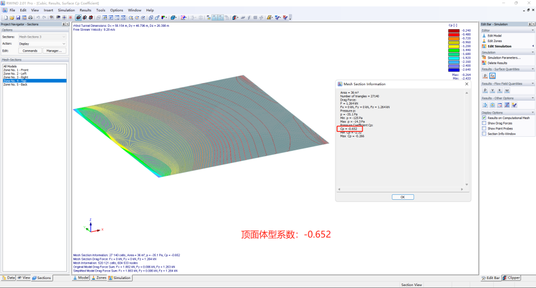 標準6m立方體體型系數 | 數值模擬(CFD)結果 VS 現場實測結果的圖15