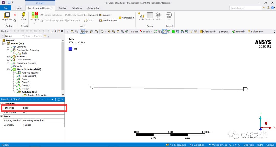 如何使用ANSYS绘制拉（压）杆的轴力图？的图12