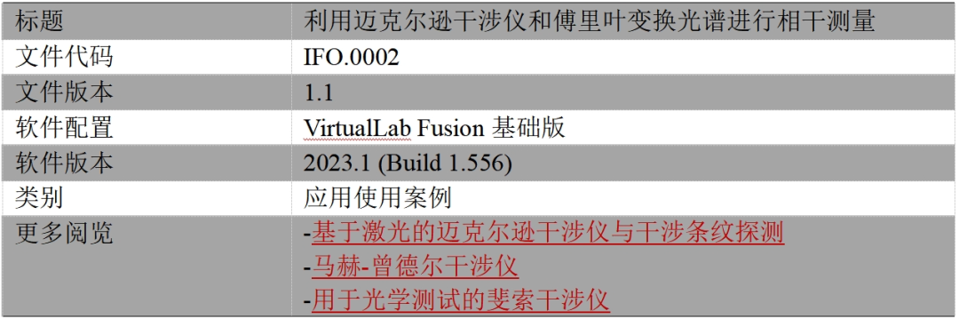利用迈克尔逊干涉仪和傅里叶变换光谱进行相干测量的图11