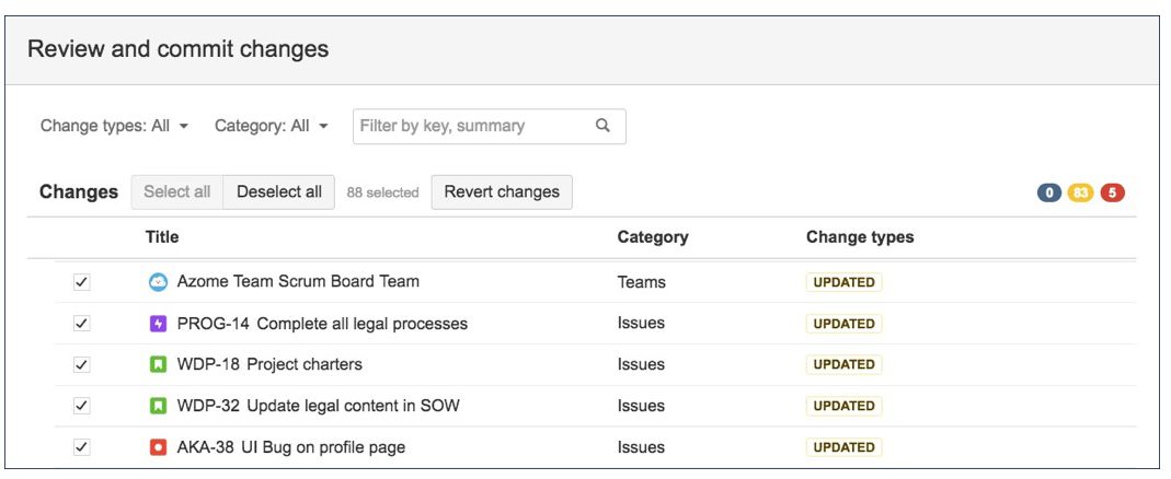 在 Portfolio for Jira 中提交计划