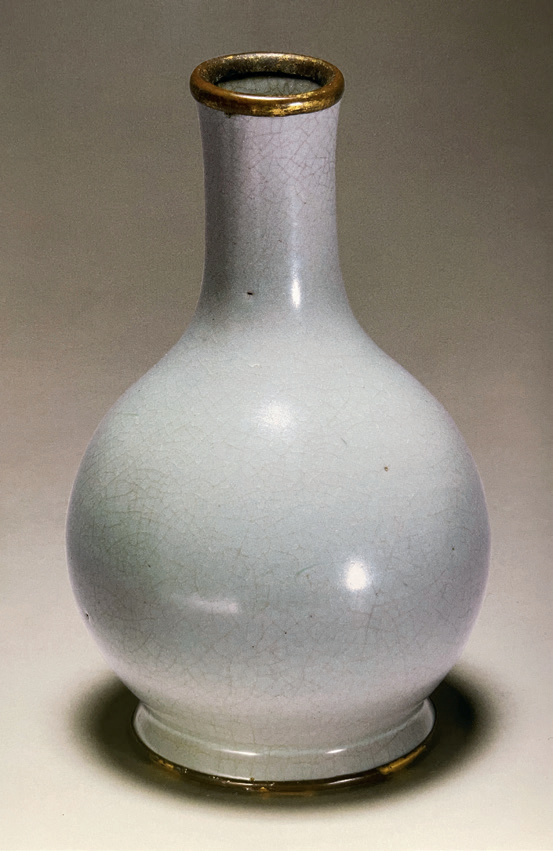◇御泓軒◇『北宋朝時代 陶磁器 汝窯天藍釉氷片紋乾隆御題詩出筋