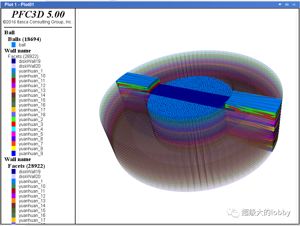PFC模拟三维单剪实验的图6