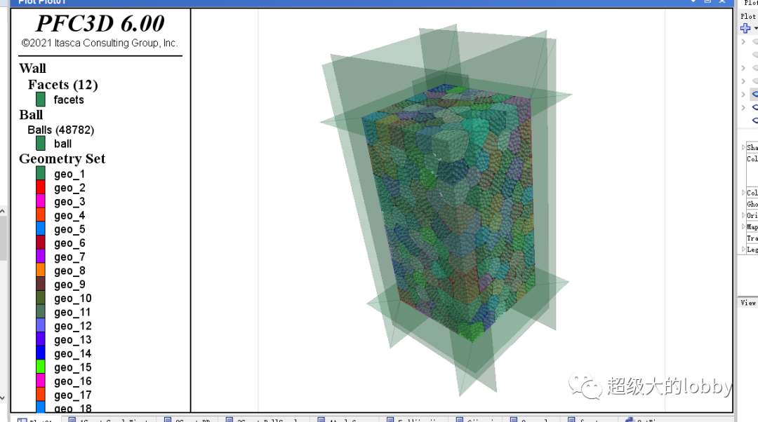 【PFC6.0.30】三维Cluster模拟GBM矿物晶粒岩石单轴的图3