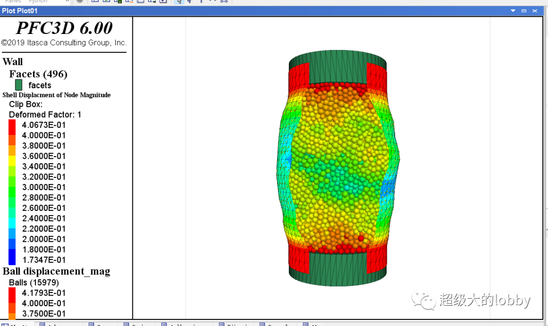 基于PFC与FlAC耦合的柔性三轴实验的图4