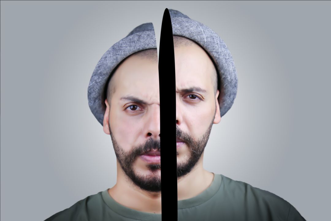 如何用ps把人劈成两半