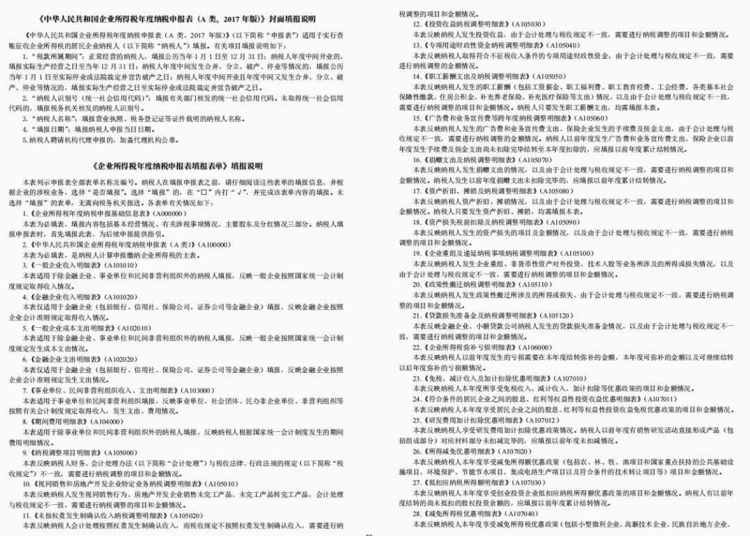 2024年企业所得税汇算清缴全套申报表格式（带公式），附填写说明！