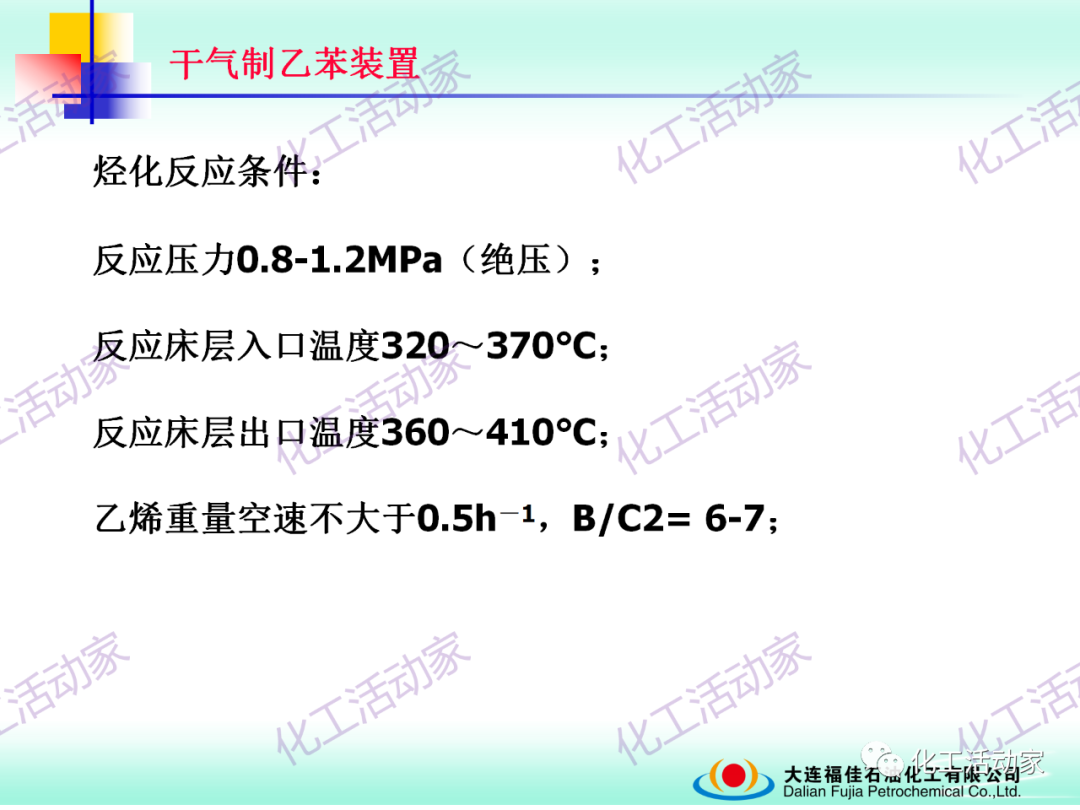 大連福佳PPT│干氣制乙苯裝置技術及操作培訓的圖14