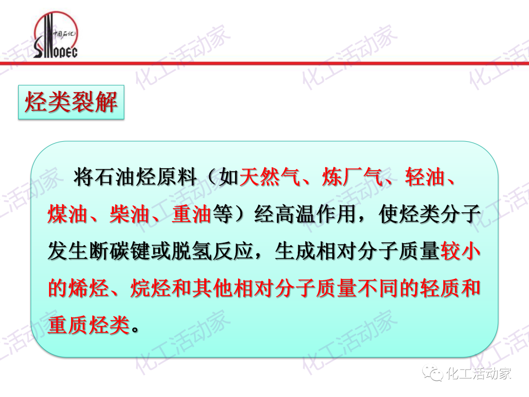 中石化PPT│石油化工单元工艺之烃类裂解（上）的图3