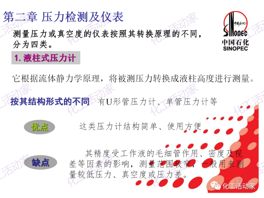 中石化PPT│石油化工儀表詳細分類及原理特點（上）的圖18