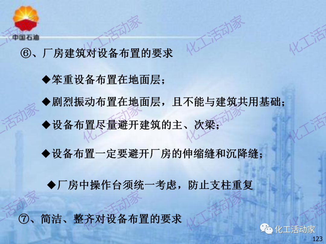中石油PPT│炼化企业设备设计和选型与车间布置（下）的图53