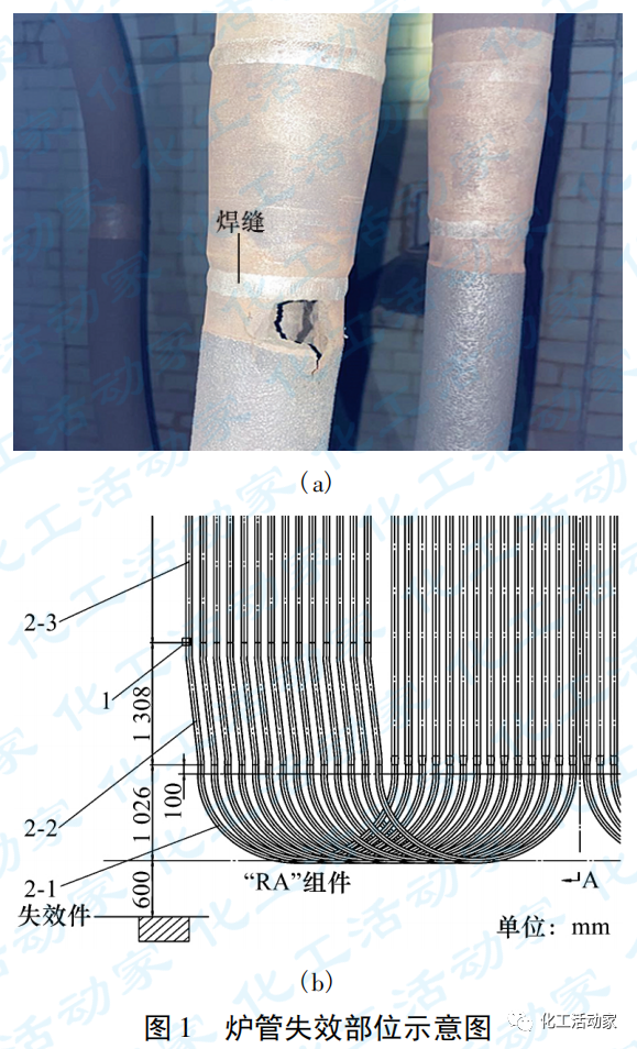 乙烯裂解炉辐射段炉管鼓包开裂失效分析的图3