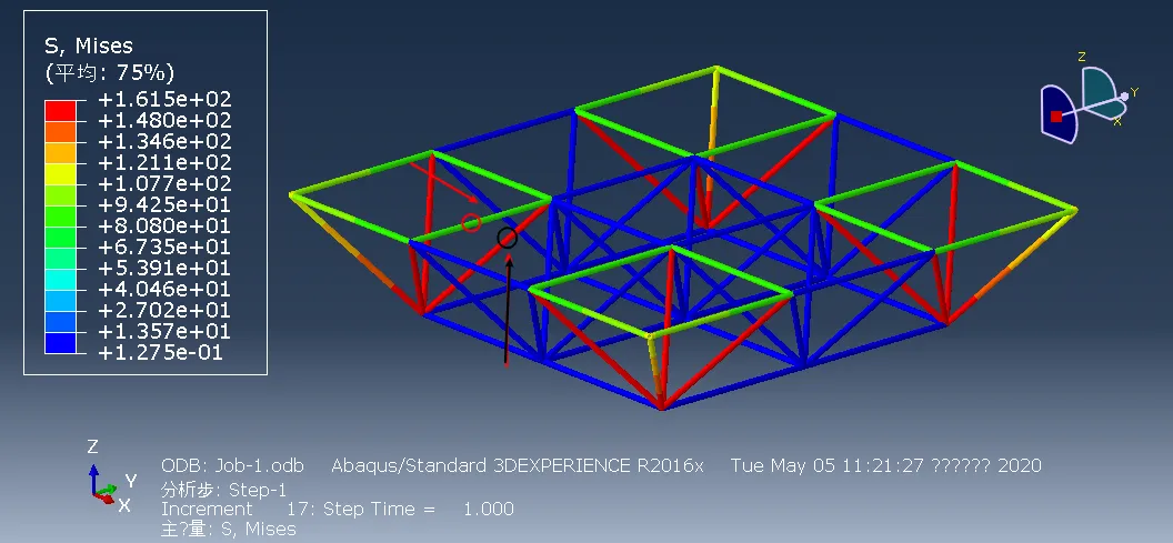 Abaqus | 三维刚架与桁架模型分析的图17