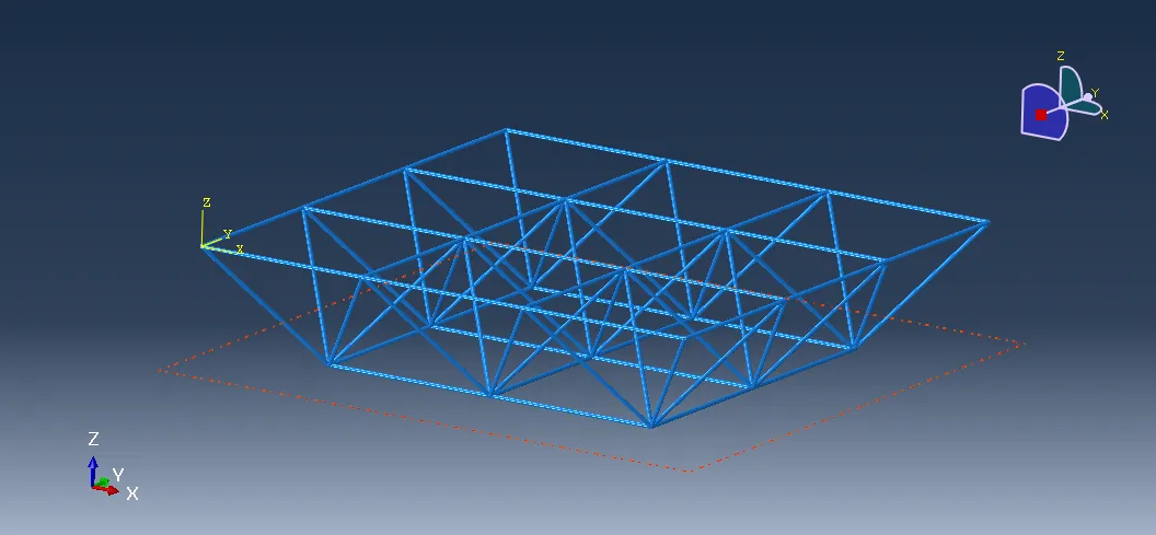 Abaqus | 三维刚架与桁架模型分析的图11