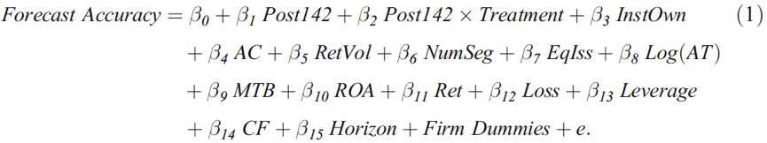 财务报告变化和内部信息环境：来自SFAS142的证据
