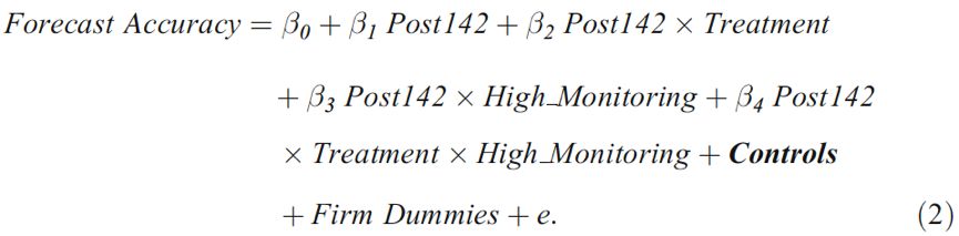 财务报告变化和内部信息环境：来自SFAS142的证据